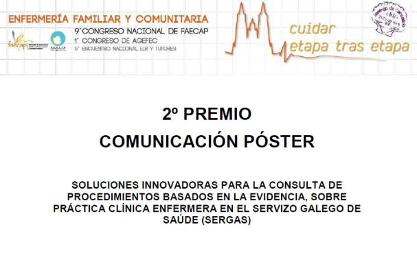 Premio comunicación-póster congreso FAECAP